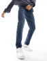 New Look – Schmal geschnittene Jeans in Mittelblau Синий, W30 L32 - фото #1