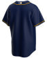 Фото #2 товара Men's Milwaukee Brewers Official Blank Replica Jersey
