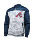 ფოტო #2 პროდუქტის Men's Navy Atlanta Braves Camo Full-Zip Jacket