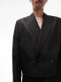 Topman cropped blazer in black