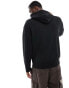 Calvin Klein nano logo cotton modal hoodie in black