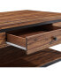 Фото #5 товара Claremont Rustic Wood Coffee Table with Drawer and Low Shelf