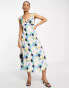 Nobody's Child polyester Helena diamond print satin dress in multicolour - MULTI Разноцветный, 44 - фото #3