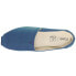 Фото #4 товара TOMS Alpargata Slip On Flat Womens Blue Flats Casual 10016236-400T
