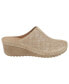 Фото #2 товара Women's Camille Slip-On Perforated Wedge Mules