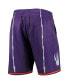 ფოტო #4 პროდუქტის Men's Purple Toronto Raptors 1998 Hardwood Classics 75th Anniversary Swingman Shorts