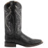 Фото #1 товара Ferrini Teju Lizard Square Toe Cowboy Mens Black Dress Boots 11193-04