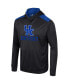 Фото #2 товара Men's Black Kentucky Wildcats Warm Up Long Sleeve Hoodie T-shirt