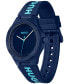Men's Lit for Him Quartz Blue Silicone Watch 42mm