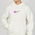 Фото #3 товара Толстовка мужская Nike с вышитым граффити логотипом и капюшоном белая BV8733-133 Nike