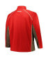 ფოტო #2 პროდუქტის Men's Crimson Oklahoma Sooners Big and Tall Quarter-Zip Raglan Jacket