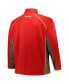 Фото #2 товара Men's Crimson Oklahoma Sooners Big and Tall Quarter-Zip Raglan Jacket