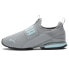 Фото #3 товара Puma Axelion Slip On Wide Training Womens Grey Sneakers Athletic Shoes 37834105