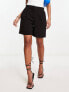 Y.A.S high waisted tailored short in black