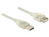 Delock 1.5m - 2xUSB2.0-A - 1.5 m - USB A - USB A - USB 2.0 - Male/Female - Transparent