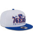 Men's White, Royal Philadelphia 76ers Crest Stack 9FIFTY Snapback Hat