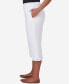 Фото #3 товара Petite Charleston Textured Zig Zag Capri Pants