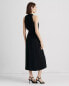 Фото #3 товара LAUREN Ralph Lauren Crepe Halter Midi Dress 12 Black 305073