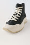 Fabric high-top sneakers