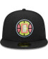 Фото #4 товара Men's Black LA Clippers Color Pack 59FIFTY Fitted Hat