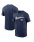 Фото #2 товара Men's Navy Milwaukee Brewers Bierbrauer Hometown T-shirt
