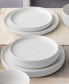 Colortex Stone Stax Dinner Plates, Set of 4 Черный - фото #18