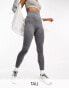 Фото #1 товара ASOS 4505 Tall Icon seamless rib gym legging in grey