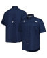 Фото #1 товара Men's Navy Tampa Bay Rays Tamiami Omni-Shade Button-Down Shirt