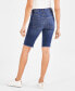 ფოტო #3 პროდუქტის Women's Mid-Rise Raw-Edge Bermuda Jean Shorts, Created for Macy's