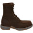 Фото #1 товара Tony Lama Junction Lacer 8 Inch Waterproof Steel Toe Work Mens Brown Work Safet