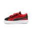 Фото #3 товара Puma Laughing Out Loud Surprise X Suede Slip On Toddler Boys Black, Red Sneaker