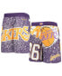 ფოტო #1 პროდუქტის Big Boys Purple Los Angeles Lakers Hardwood Classics Jumbotron Shorts
