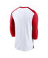 Фото #2 товара Men's White, Red California Angels Rewind 3, 4-Sleeve T-shirt