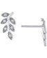 Cubic Zirconia Leaf Stud Earrings, Created for Macy's