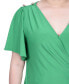 ფოტო #4 პროდუქტის Women's Short Sleeve Wrap Top