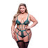 Underwear Set Baci Lingerie Lace Teddy Green (Queen)