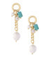 Imitation Pearl Turquoise Dangle Earrings