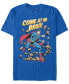 DC Men's Superman Come At Me Bro Short Sleeve T-Shirt Синий, Средний - фото #1