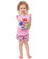 ფოტო #2 პროდუქტის Toddler Girls Gekko Cat Owlette Team Awesome Sleep Pajama Sleep Set Shorts