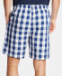 Men's Cotton Plaid Pajama Shorts
