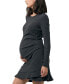 Фото #3 товара Maternity Evie Frill Hem Dress Charcoal