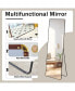 Фото #8 товара floor standing full-length mirror. wall mirror, bathroom makeup mirror, bedroom foyer, clothing store, wall mounted. 65 " 23.2"