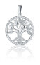 Фото #1 товара Delicate silver pendant with zircons Tree of Life SVLP1158X61BI00