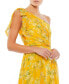 ფოტო #6 პროდუქტის Women's Ieena Floral One Shoulder Bow Maxi Dress