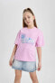 Kız Çocuk T-shirt B5092a8/pn444 Pınk