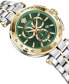 ფოტო #3 პროდუქტის Men's Swiss Chronograph Aion Two-Tone Stainless Steel Bracelet Watch 45mm