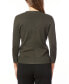 ფოტო #2 პროდუქტის Women's V-Neck Button-Front Cardigan