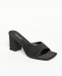 Фото #1 товара Women's Jennifer Block Heels Mule Sandals - Extended sizes 10-14