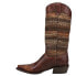 Roper Material Shaft Snip Toe Cowboy Womens Brown Casual Boots 09-021-7622-0788