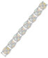 Фото #2 товара Opal (12-1/2 ct. t.w) and White Topaz (1/2 ct. t.w) Tennis Bracelet in Sterling Silver